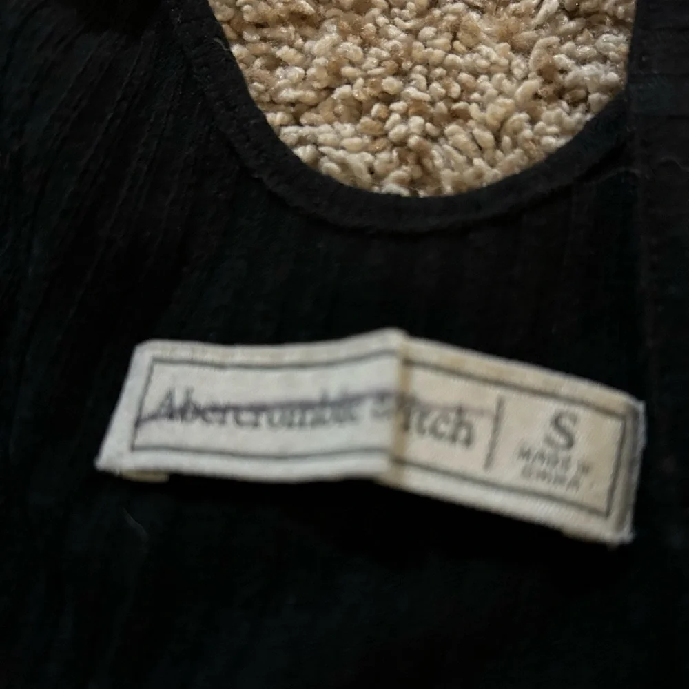 Classic Black Ribbed Maxi Dress - Elegant Everyday Slip Ambercrobie and fitch